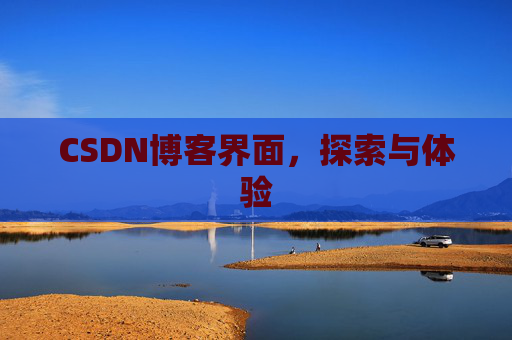 CSDN博客界面，探索与体验